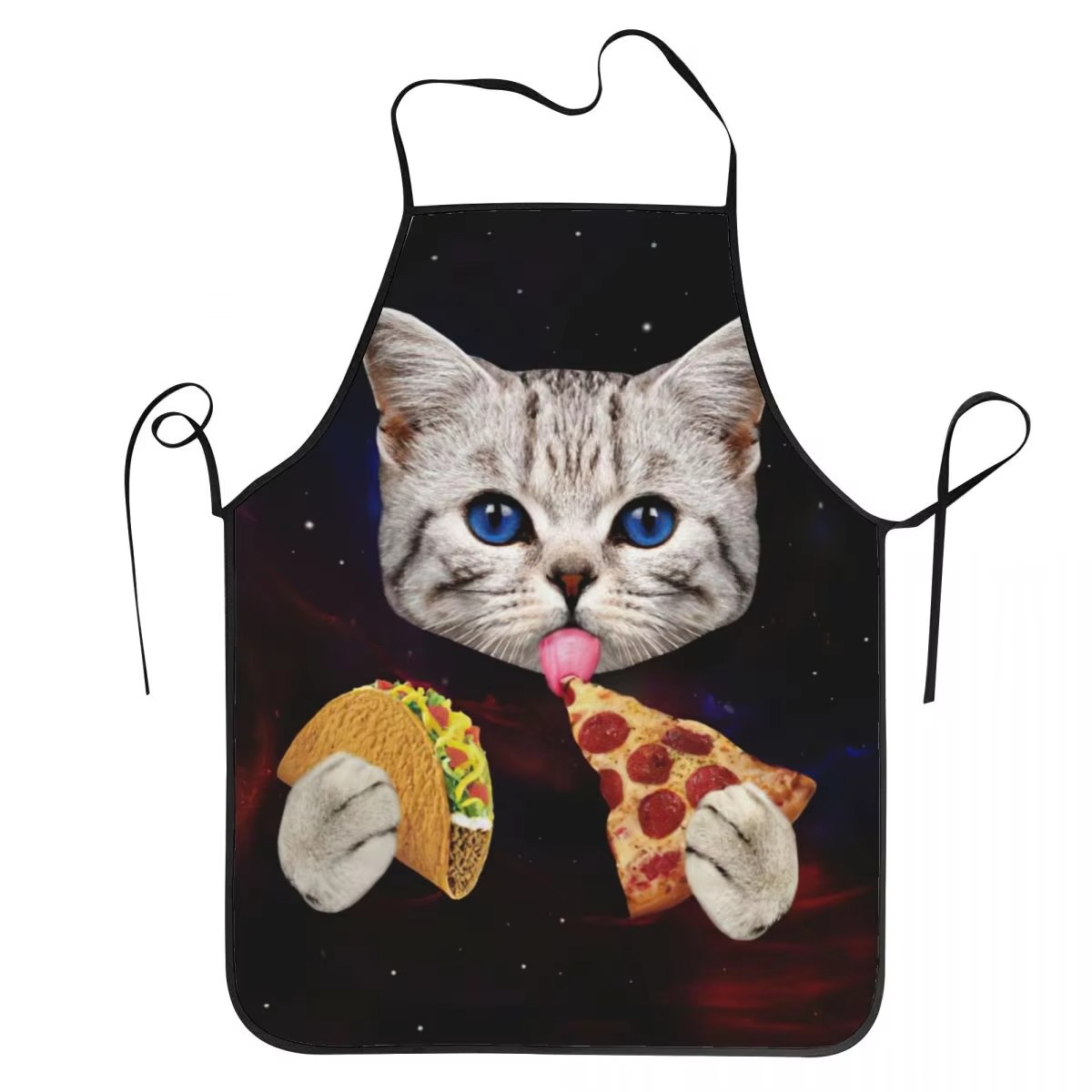 Home Cooking For Cats - 1pc unisex espaço pizza gato avental