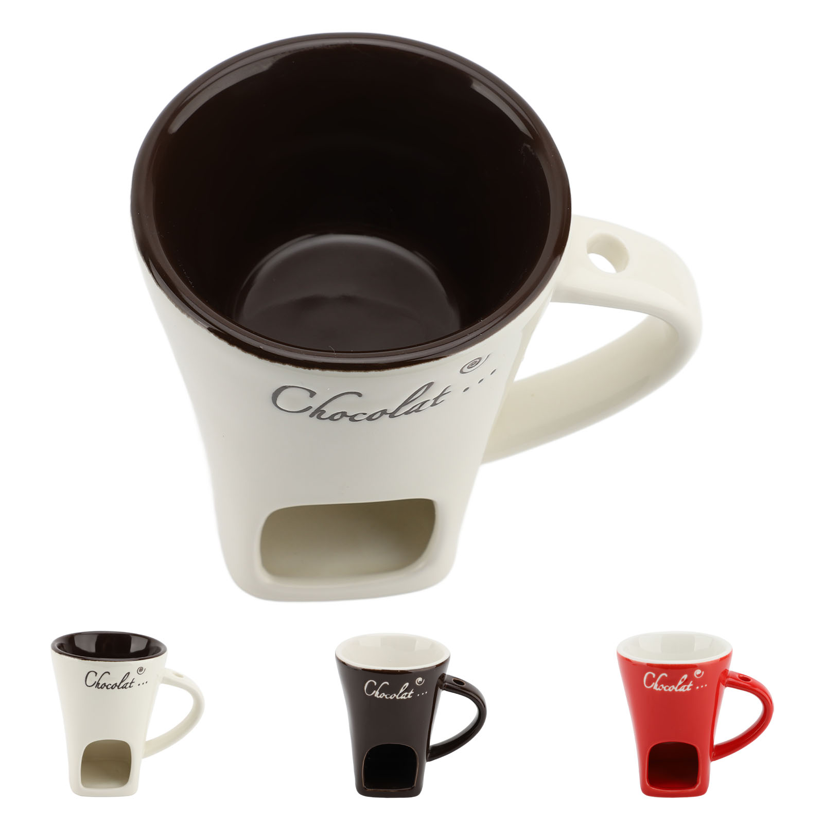 Fondue Pot Ceramic - Caneca de Fondue para Derreter Chocolate