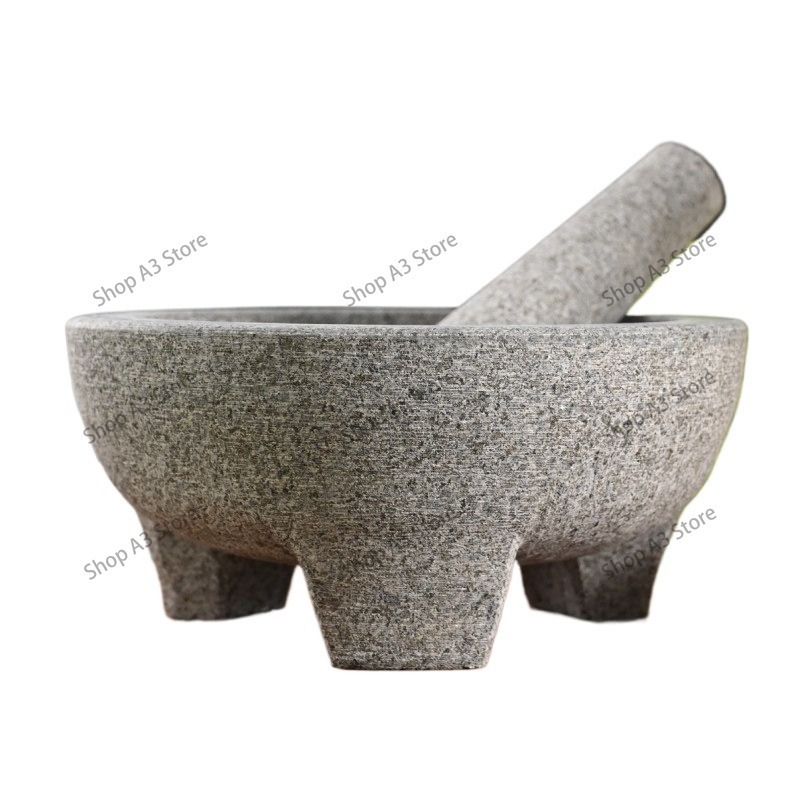 Mortar Pestle Granite - Pilão e Morteiro de Granito Natural