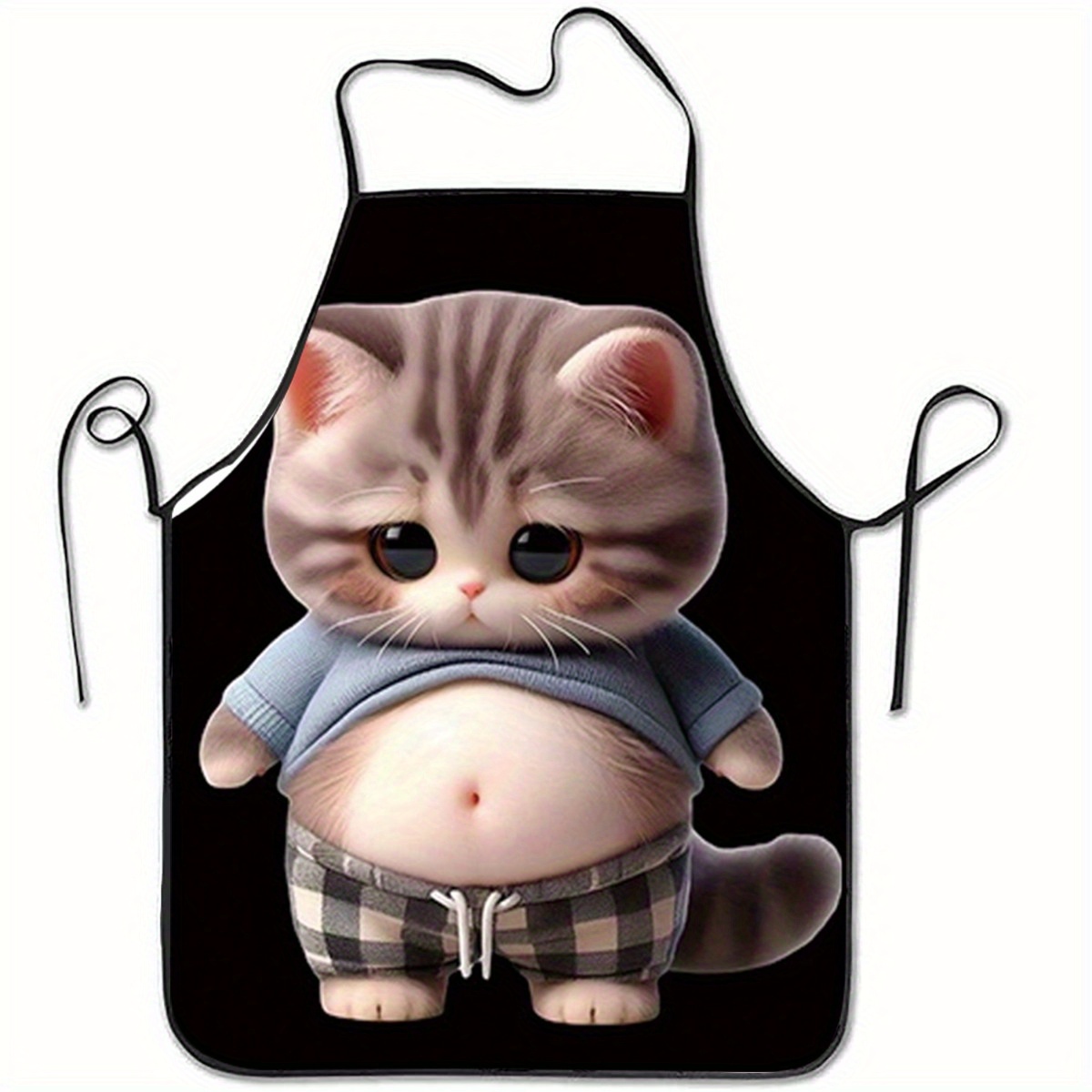 Home Cooking For Cats - Avental com Estampa de Gato em