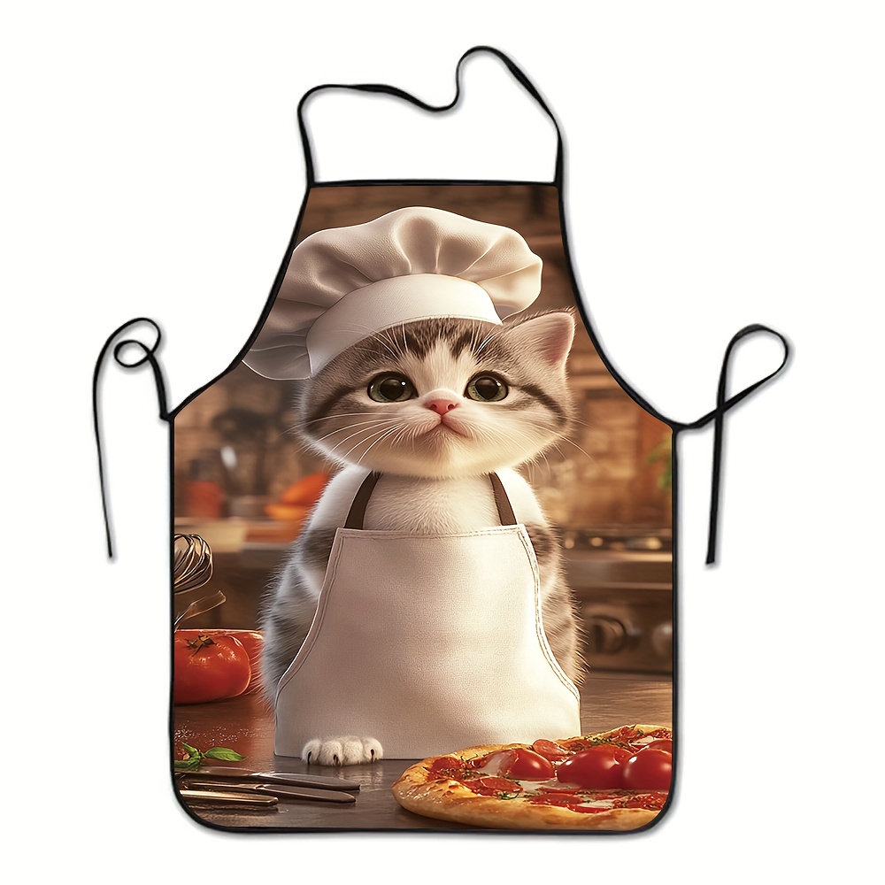 Home Cooking For Cats - Avental de Cozinha Unissex 1pc, Estampa