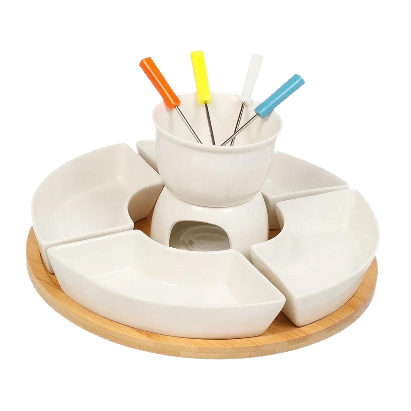 Fondue Pot Ceramic - Conjunto de Panela para Fondue e