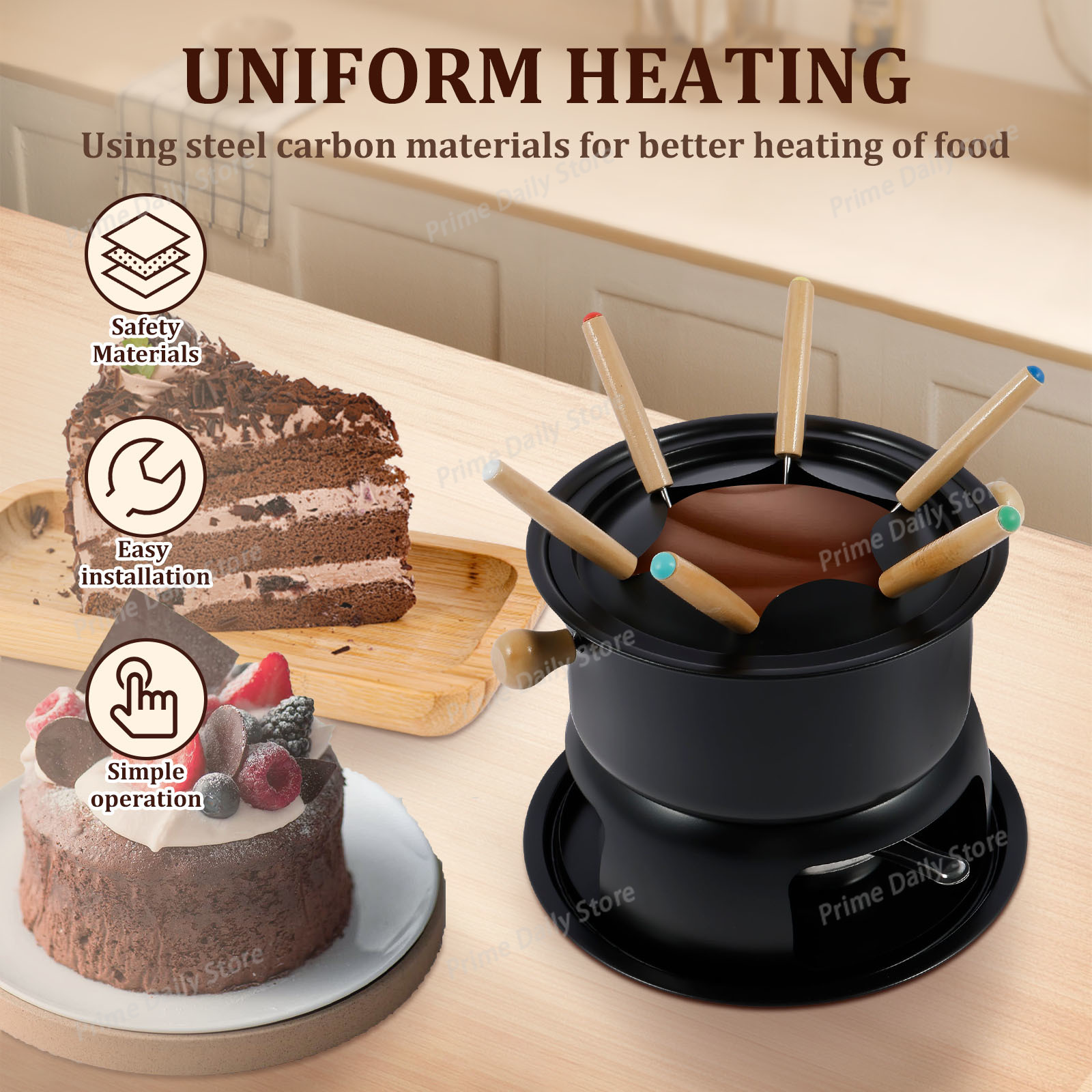 Fondue Pot Ceramic - Panela de Fondue de Cerâmica com