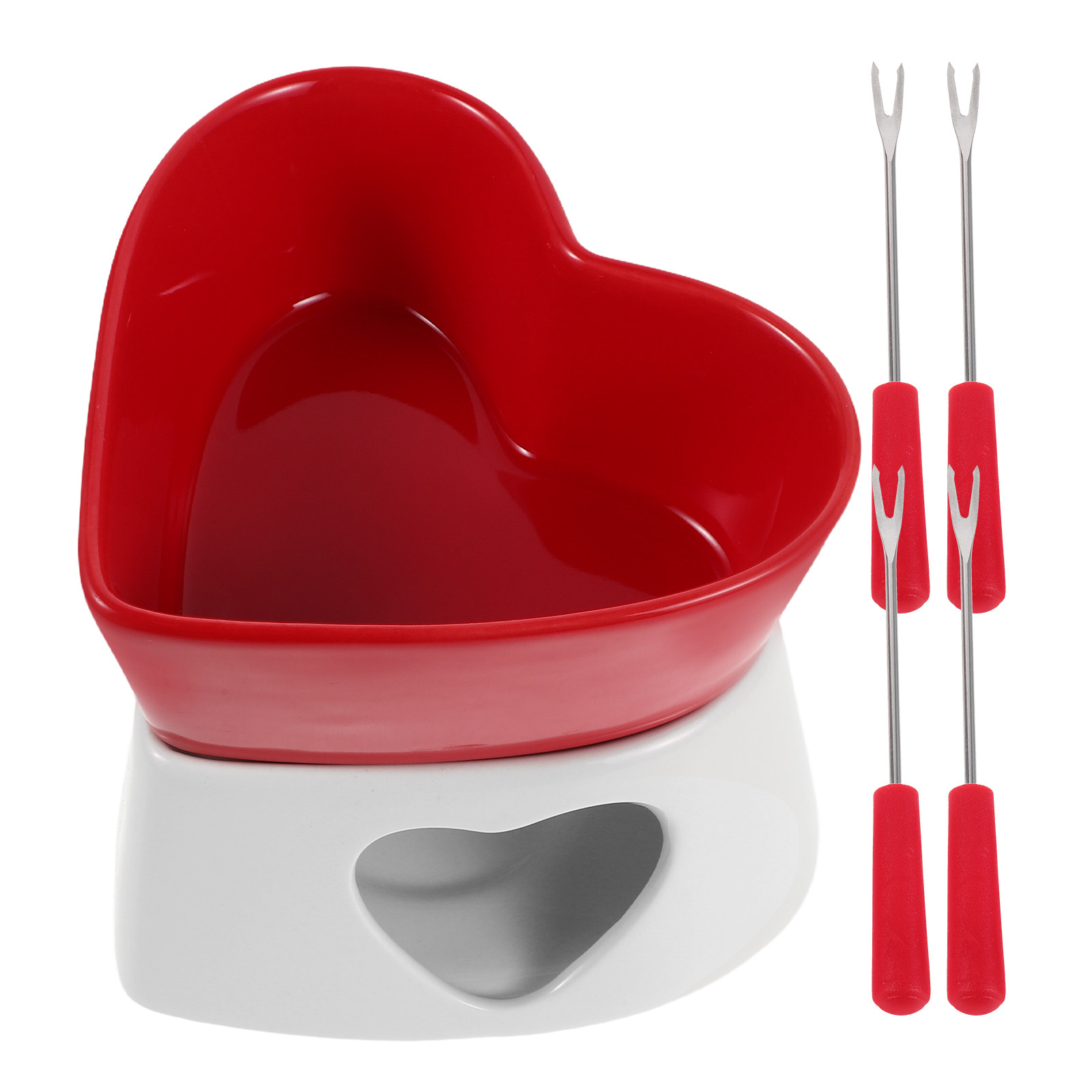Fondue Pot Ceramic - Conjunto de Fondue Cerâmico em Forma