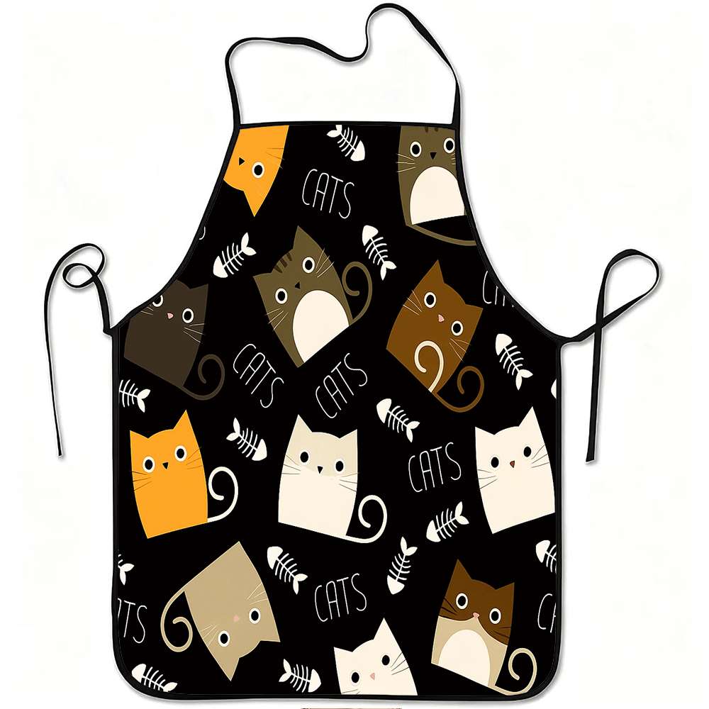 Home Cooking For Cats - 1 Avental Divertido com Tema de