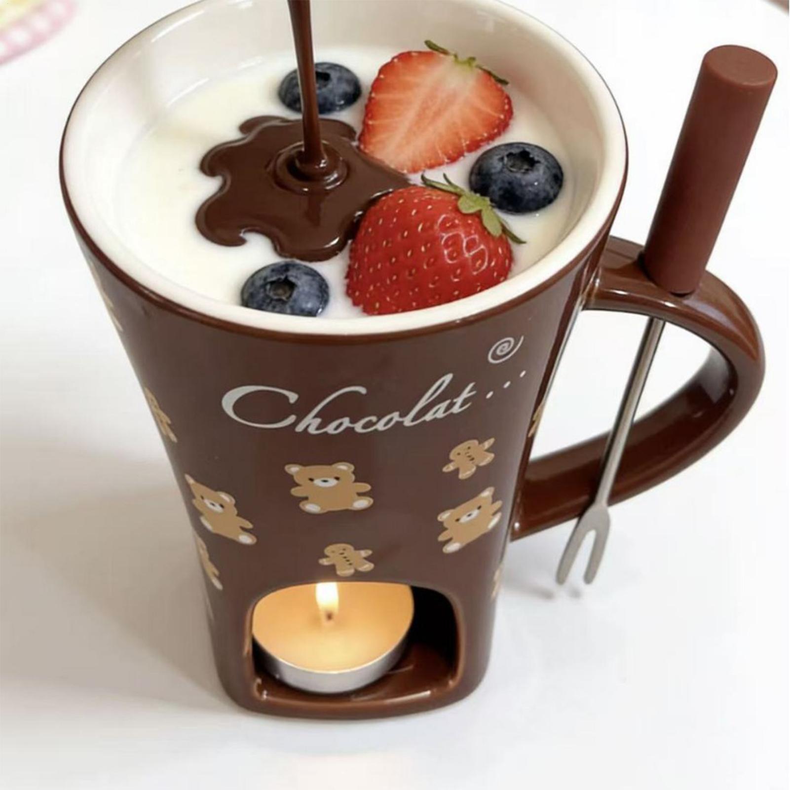 Copo para Derreter Chocolate 1 - Fondue Pot Ceramic avaliação e preço