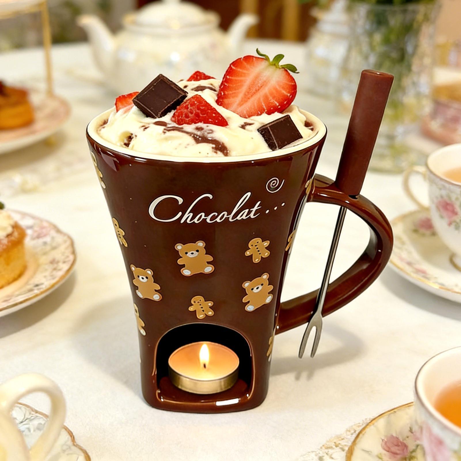 Copo para Derreter Chocolate 1 - Fondue Pot Ceramic avaliação e preço