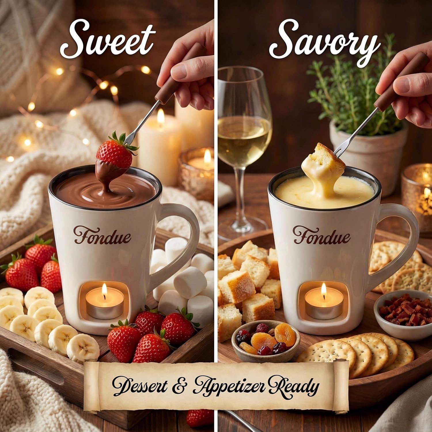Copo de Fondue de Cerâmica com - Fondue Pot Ceramic avaliação e preço
