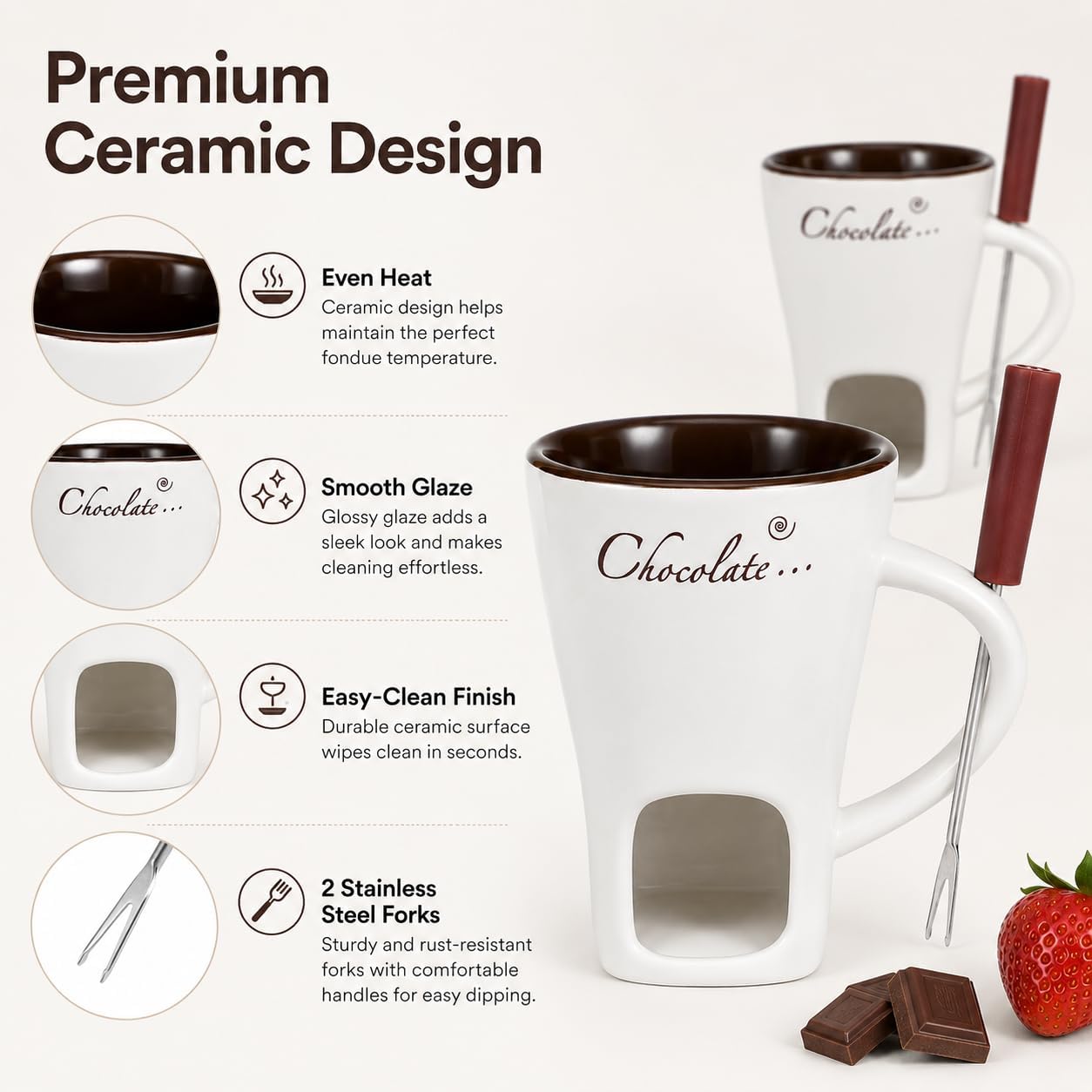 Copo de Fondue de Cerâmica com - Fondue Pot Ceramic avaliação e preço