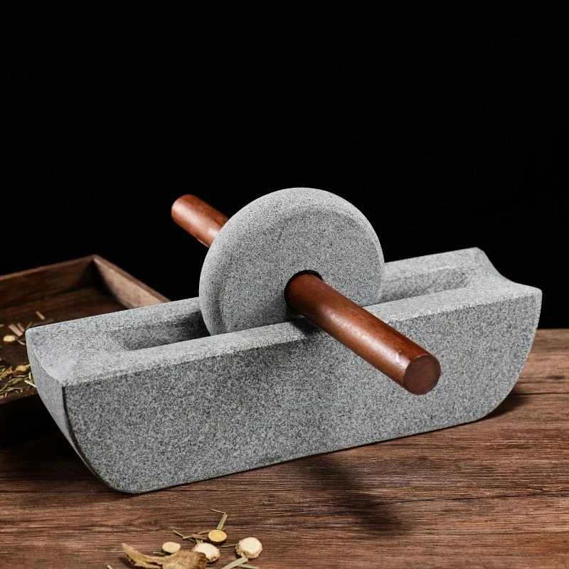 Moinho de Pedra para Chá, Pilã - Mortar Pestle Granite avaliação e preço