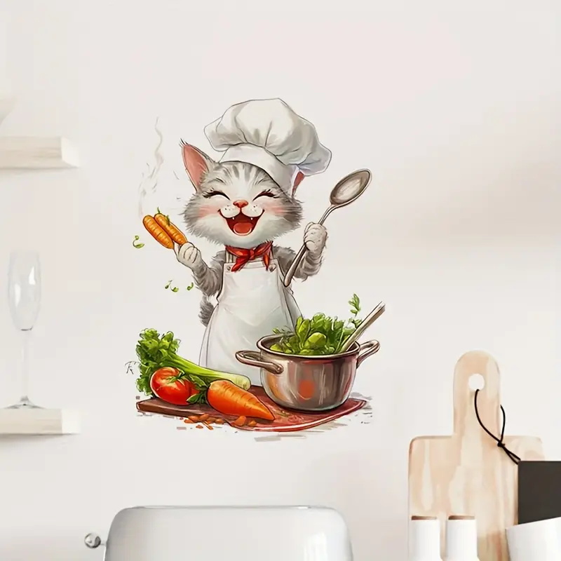 Adesivos de cozinha de gato de - Home Cooking For Cats avaliação e preço
