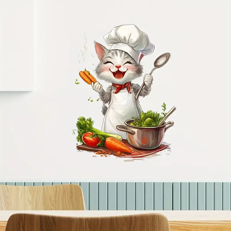 Adesivos de cozinha de gato de - Home Cooking For Cats avaliação e preço