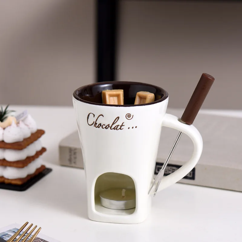 Caneca de fondue de chocolate  - Fondue Pot Ceramic avaliação e preço