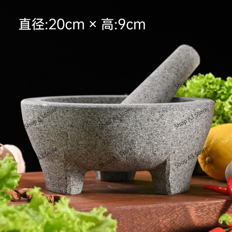 Pilão e Morteiro de Granito Na - Mortar Pestle Granite avaliação e preço