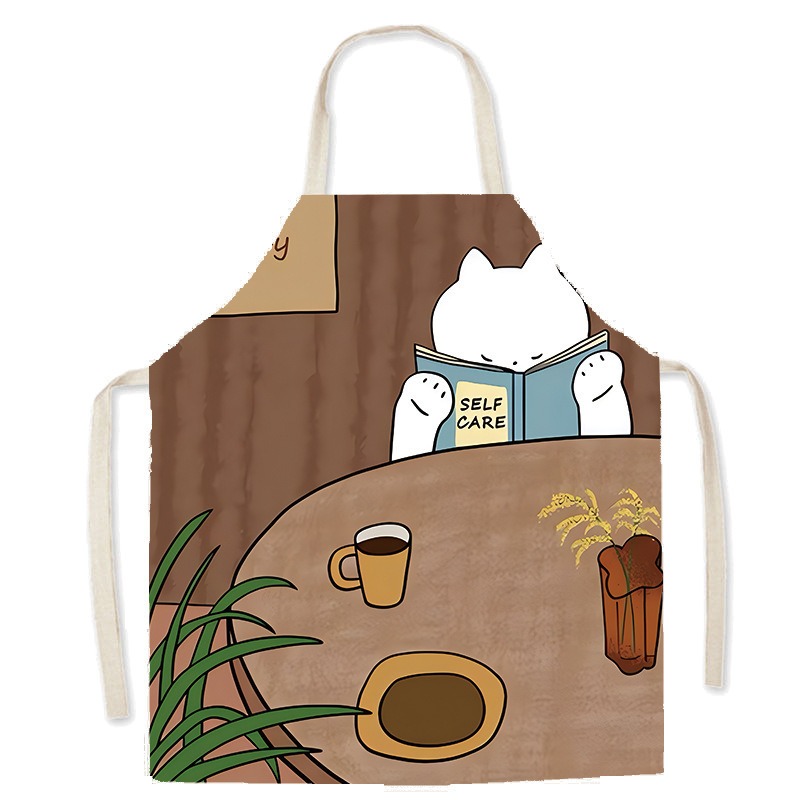 Avental estampado com gato bra - Home Cooking For Cats avaliação e preço
