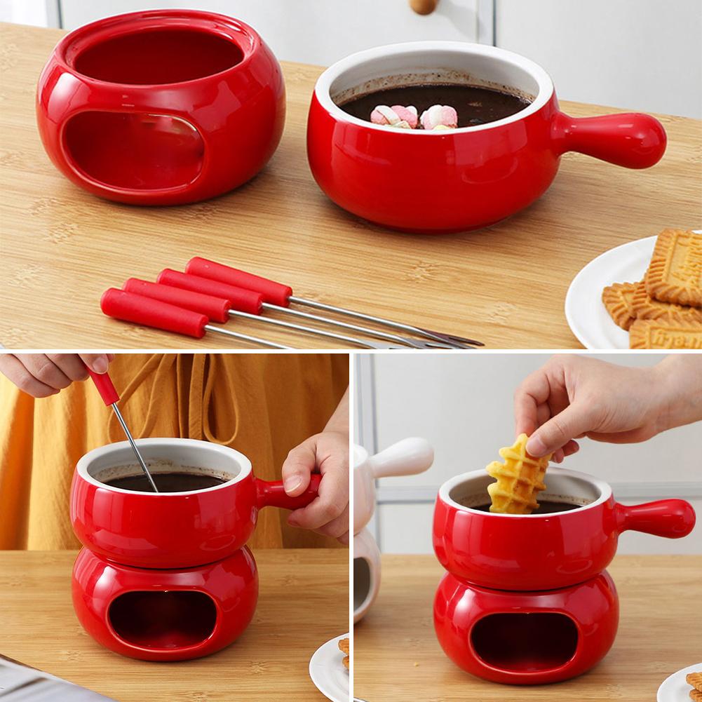 Copo de fondue de chocolate em - Fondue Pot Ceramic avaliação e preço