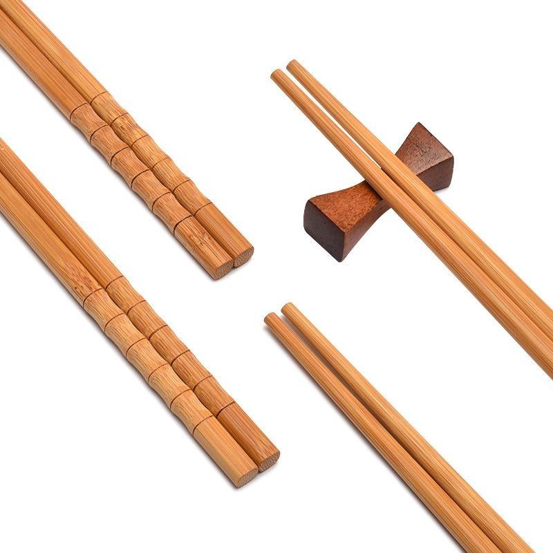 Par de Hashis de Bambu Natural - Home Cooking Asian avaliação e preço