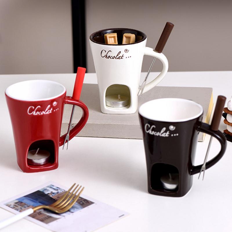 Caneca de chocolate pote quent - Fondue Pot Ceramic avaliação e preço