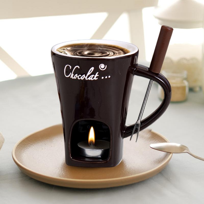 Caneca de chocolate pote quent - Fondue Pot Ceramic avaliação e preço