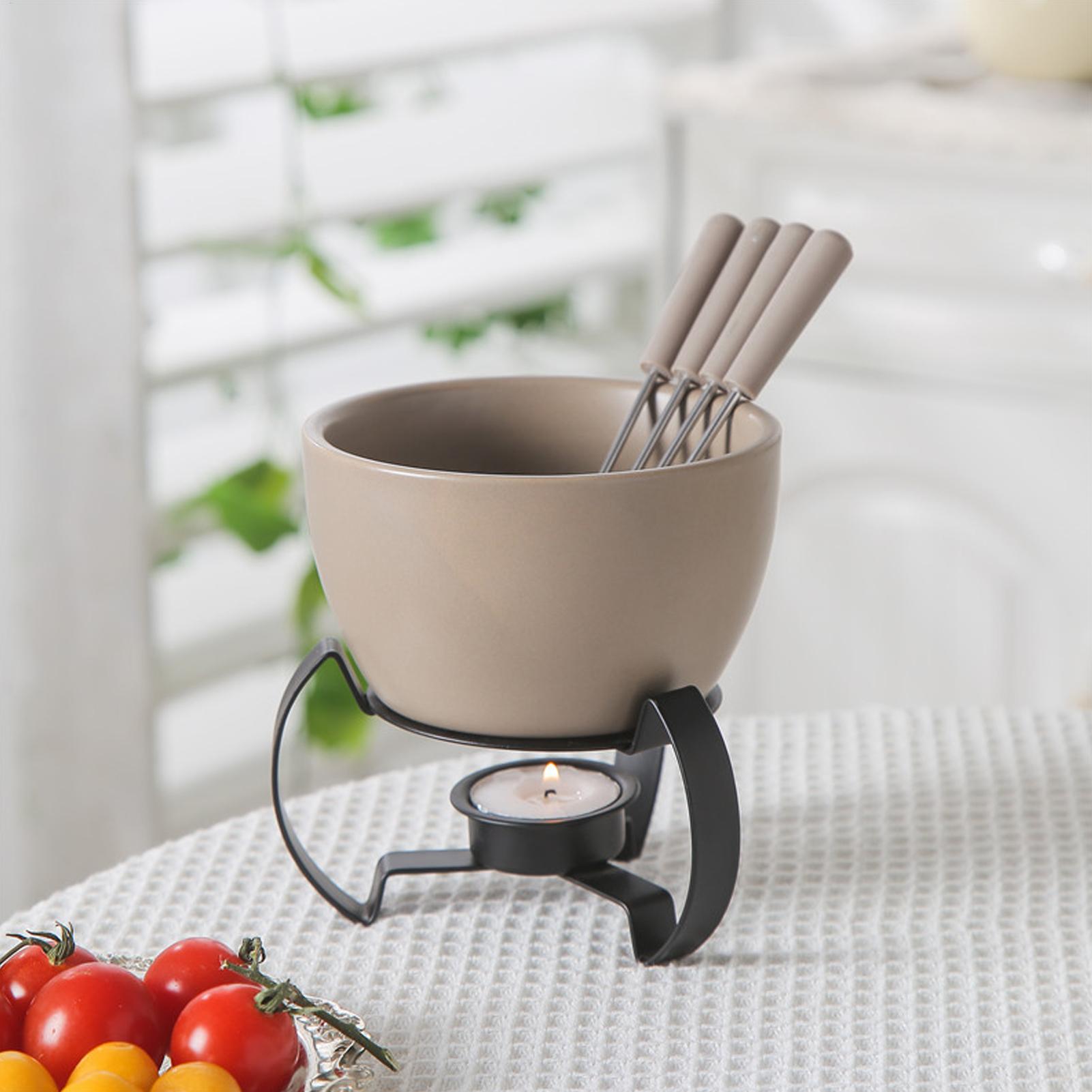 Conjunto de mini canecas de fo - Fondue Pot Ceramic avaliação e preço