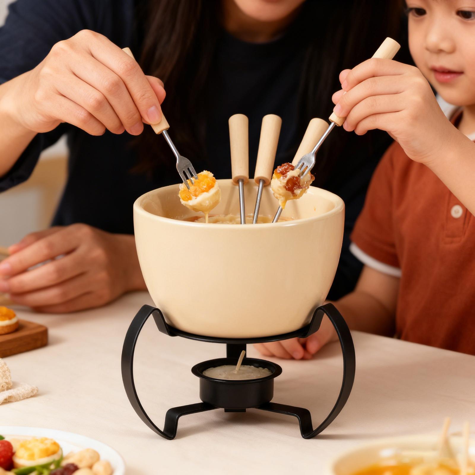 Conjunto de mini canecas de fo - Fondue Pot Ceramic avaliação e preço
