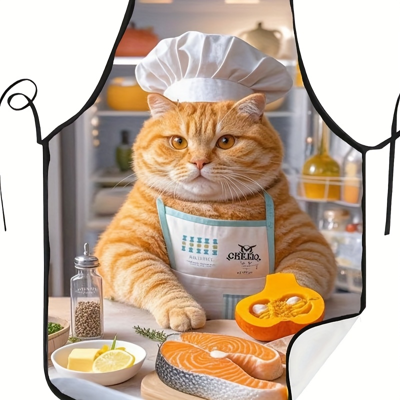 1 Avental de Gato Laranja Dive - Home Cooking For Cats avaliação e preço