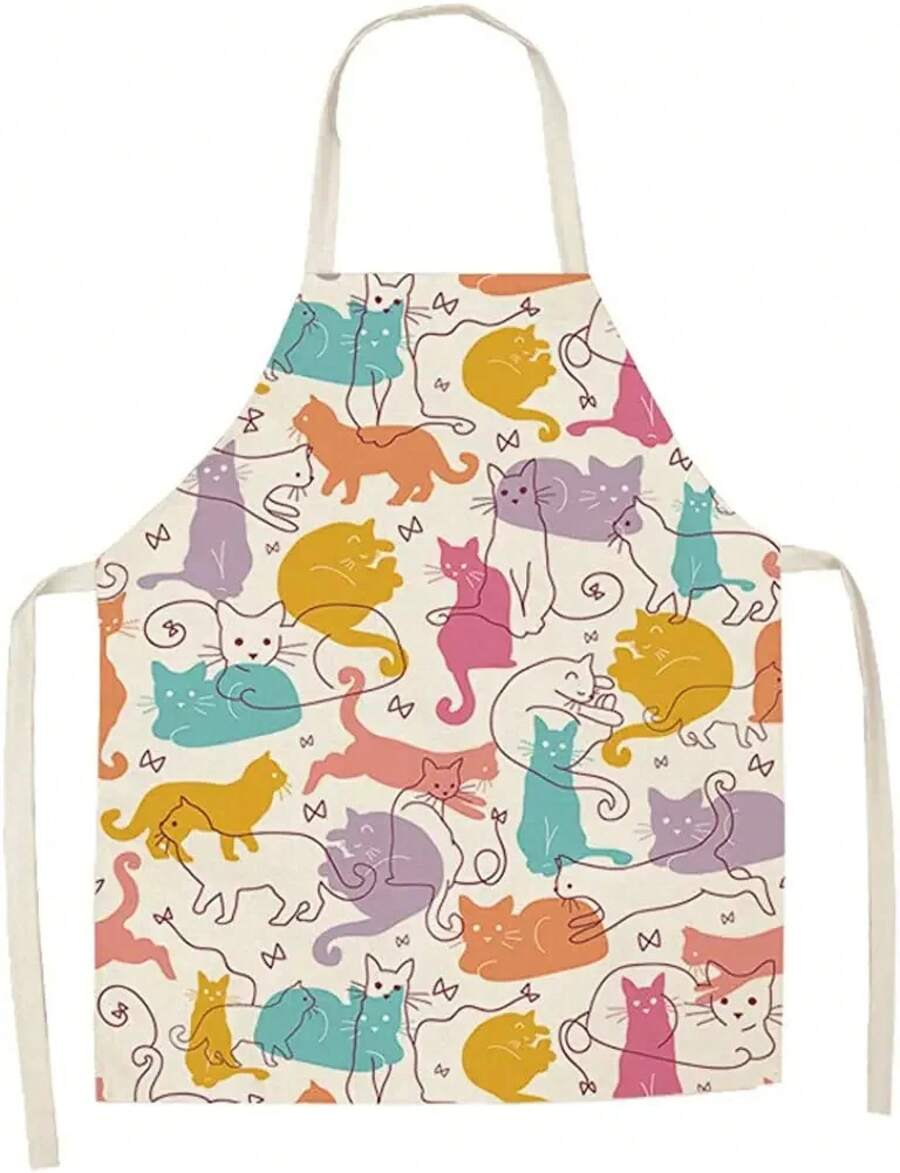 Avental de Cozinha com Estampa - Home Cooking For Cats avaliação e preço