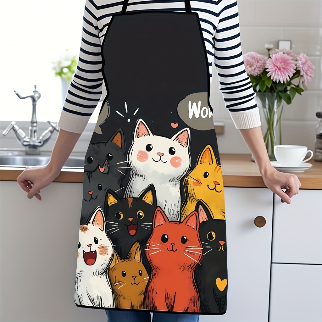 Avental de Poliéster com Estam - Home Cooking For Cats avaliação e preço