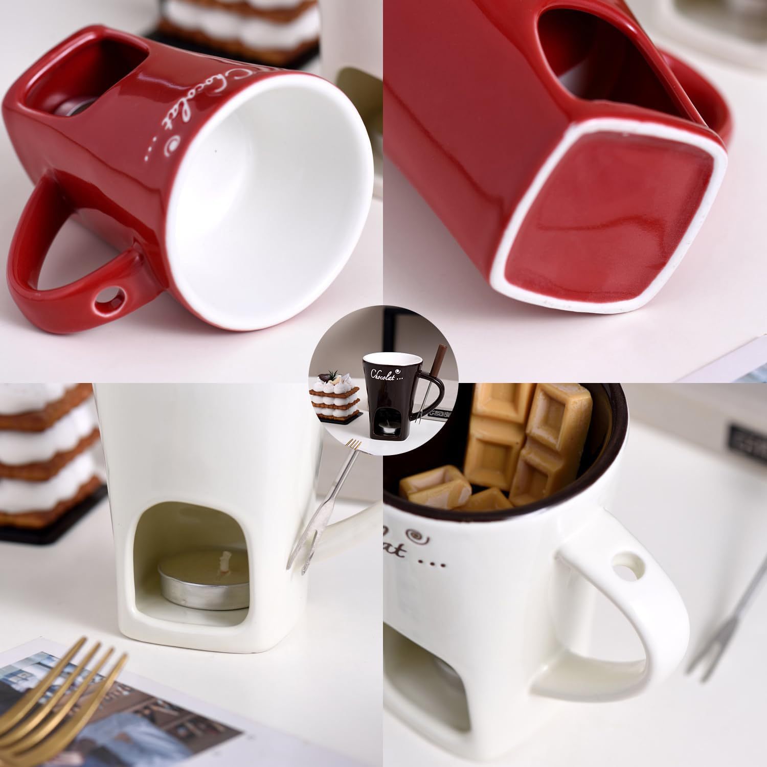 Caneca de Cerâmica para Fondue - Fondue Pot Ceramic avaliação e preço