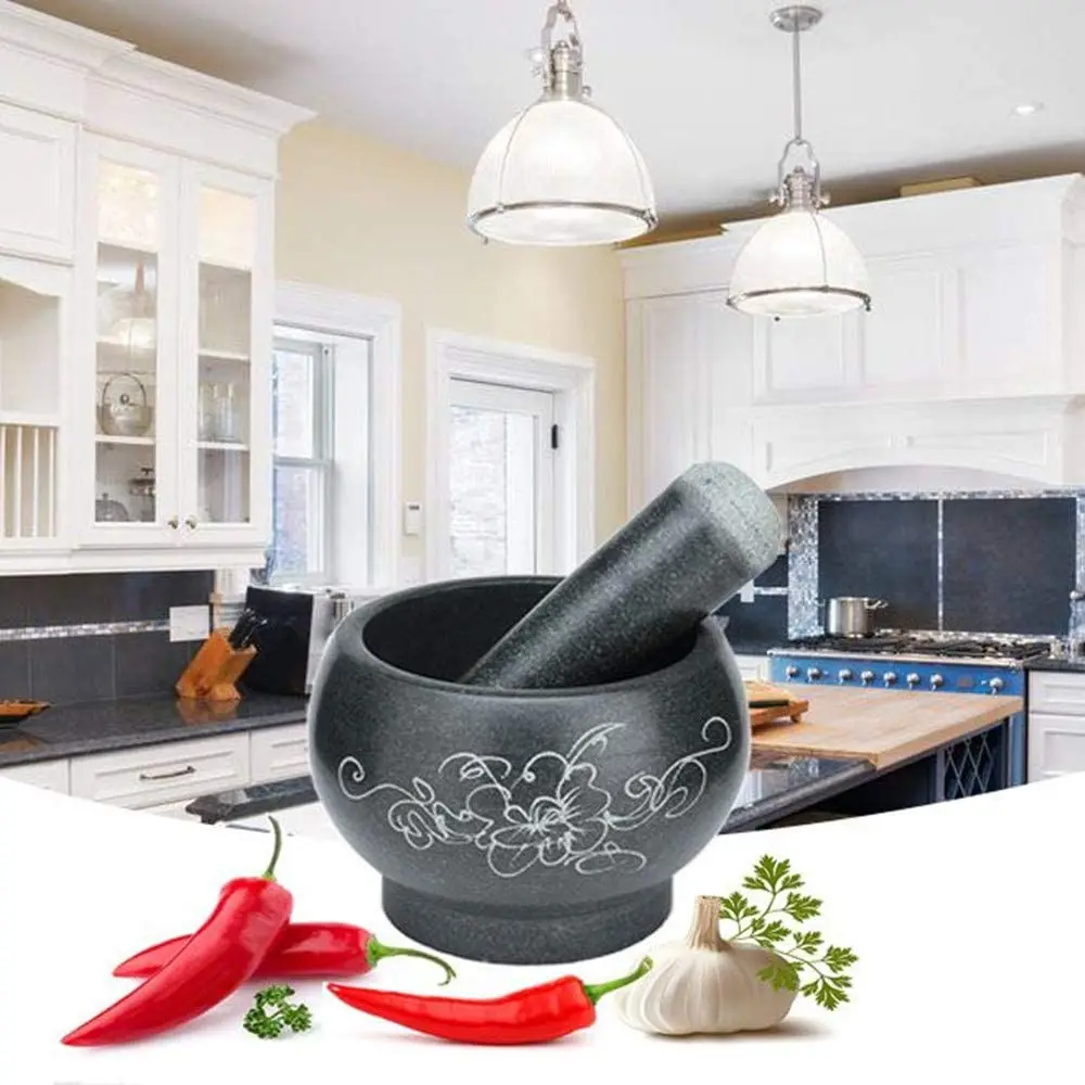 Conjunto de argamassa e pilão  - Mortar Pestle Granite avaliação e preço